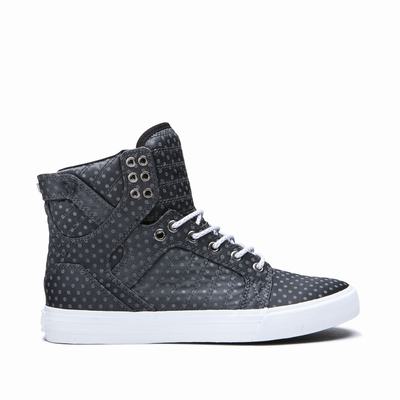 Női Supra SKYTOP Magasszárú Cipő HU082913 Fekete